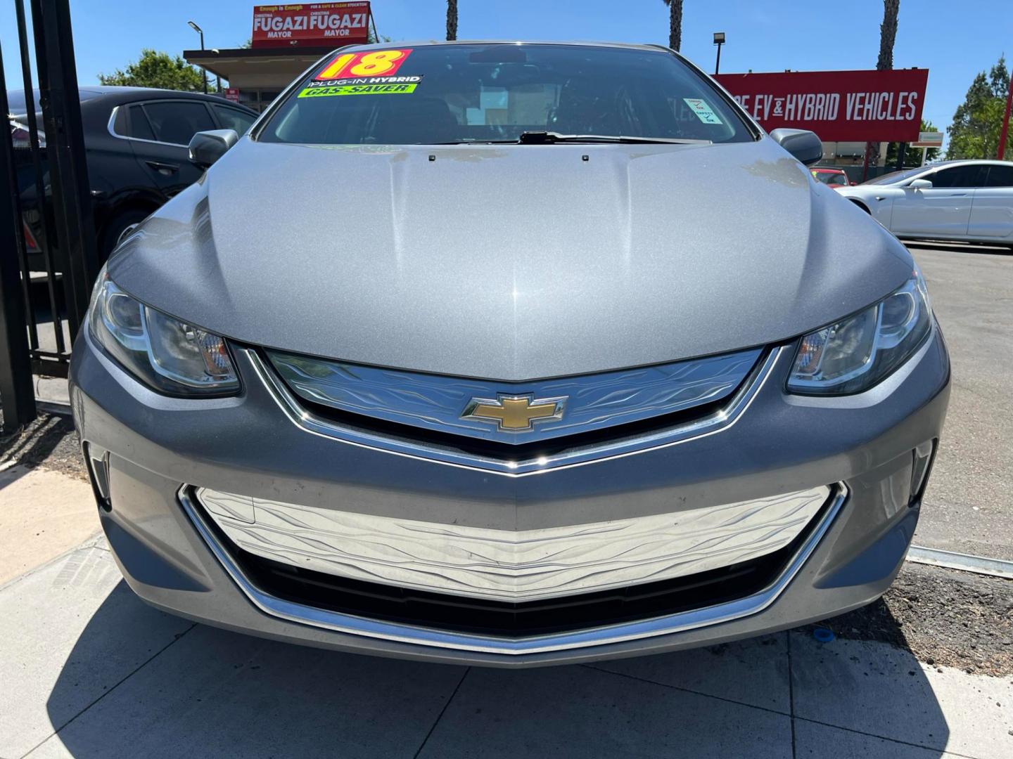 2018 DARK GRAY /BLACK Chevrolet Volt (1G1RC6S55JU) , located at 744 E Miner Ave, Stockton, CA, 95202, (209) 944-5770, 37.956863, -121.282082 - PLUS TAXES AND FEES - Photo#1